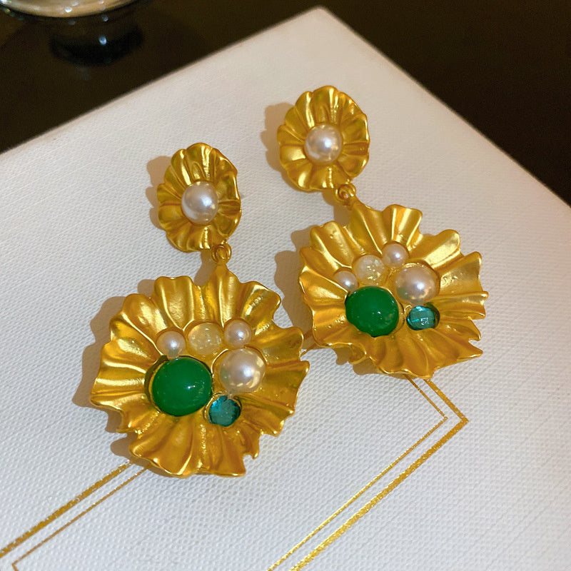 Vintage Earrings Fashion Versatile Ear Jewelry Niche Light Luxury High-end Accessories