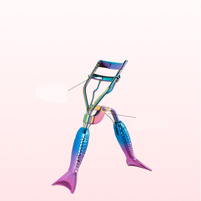 Mermaid Tail Eyelash Curler Portable Natural Curling Non-Pinch Beginner Eyelash Curler Beauty Tool Wholesale