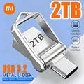 XIAOMI 16TB Flash Drives USB 3.2 High Speed USB Transfer Metal Pendrive Memory Card Pendrive Flash Disk Memoria Waterproof Stick