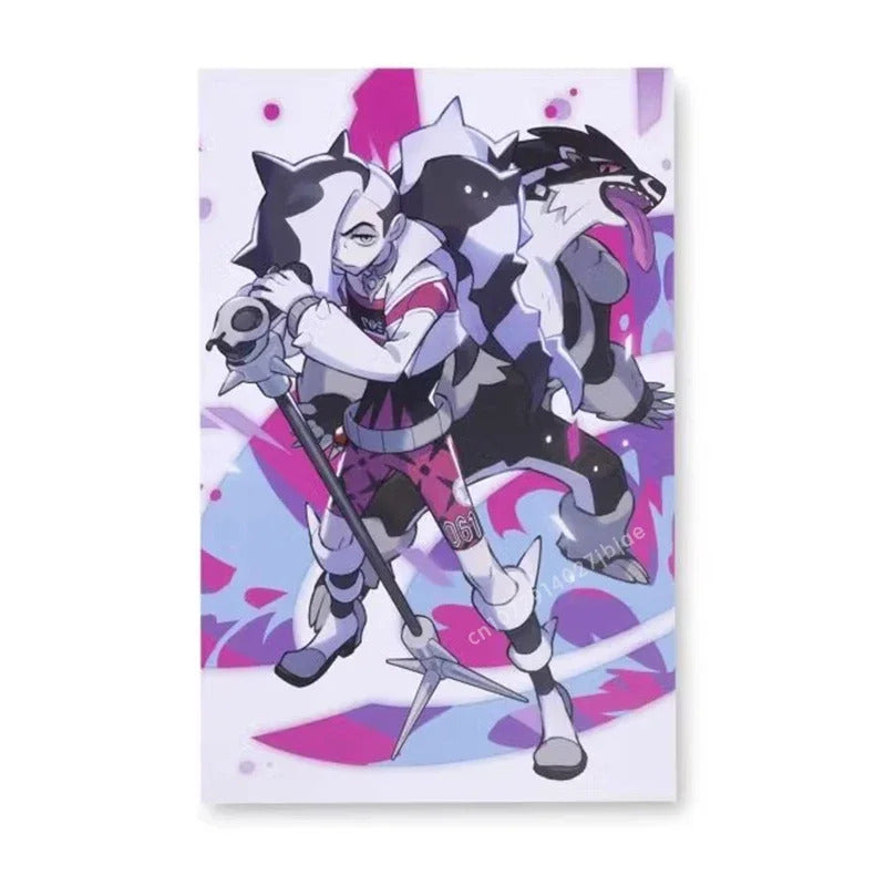 American Version of PokeMon Center Trainers Series Little Youmali, Salina, Chibana Posters, Home Canvas Hanging Paintings