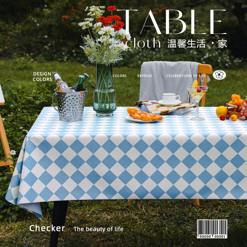Outdoor Egg Roll Table Tablecloth Camping Picnic Table Mat Outdoor PVC Disposable Tablecloth Stall