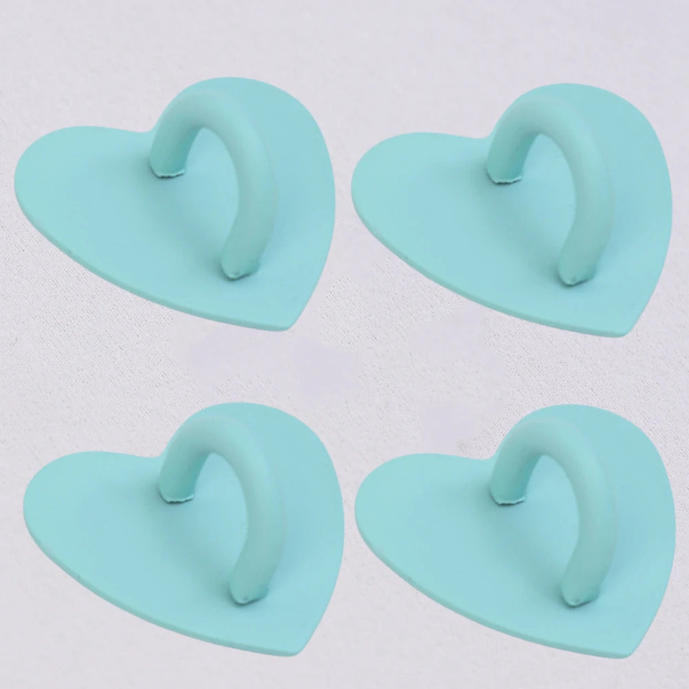 Kawaii Adhesive Metal Heart Phone Charm Holder Mobile Phone Case Finger Ring Stand Hook Buckle Clasp Bear Keychain Pearl pendant