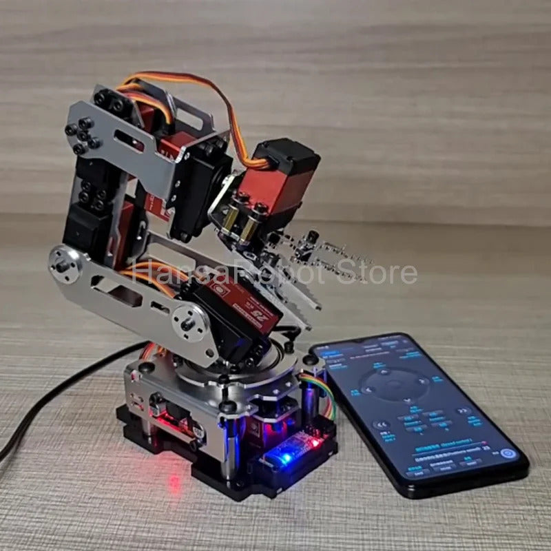 6 DOF Robotic Arm DIY Robot Claw Clamp Gripper Kit compatible with Arduino Program with 20KG Digital Servos