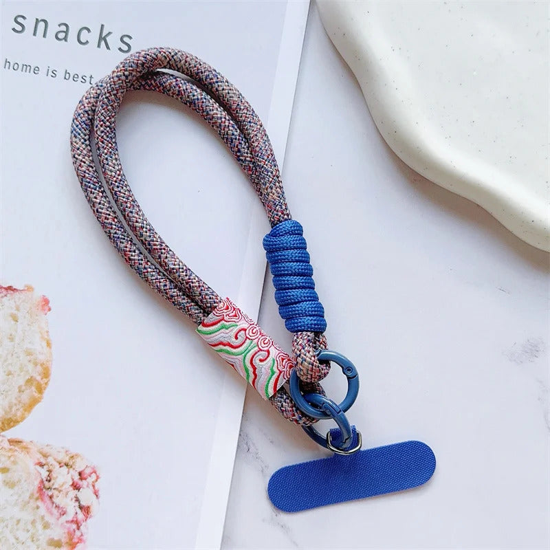 Cute Mobile Phone Lanyard Hanging Decoration Can Be Carried Twist Rope Anti-loss Pendant Fashion Strong Wrist Short Straps Band