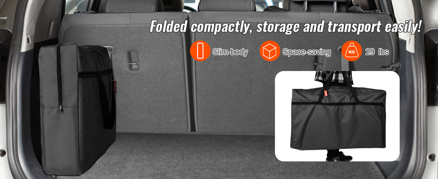 SucceBuy Camping Outdoor Kitchen Table Cabinet Foldable Folding Cooking Storage Rack X-Shaped Aluminum Alloy Bracket for BBQ