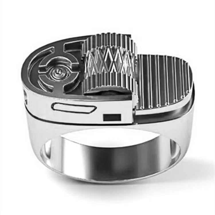 Jewelry WISH Style Lighter-Shaped Ring Creative Finger Ring