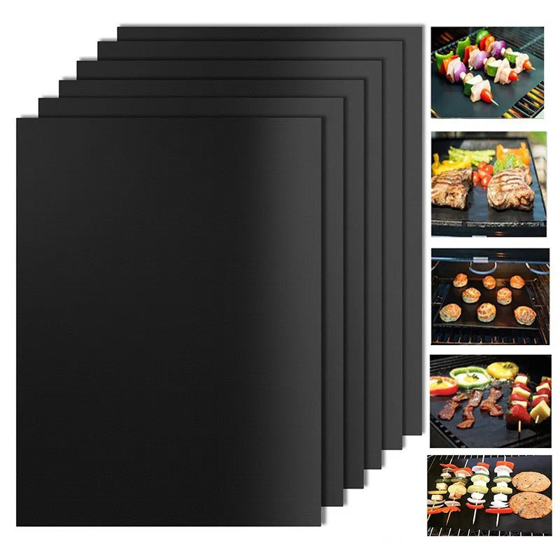 1/5/10pcs Nonstick BBQ Grill Mat 40*33cm Baking Mat BBQ Tools Cooking Grilling Mat Heat Resistance Barbecue Sheet Kitchen Tools