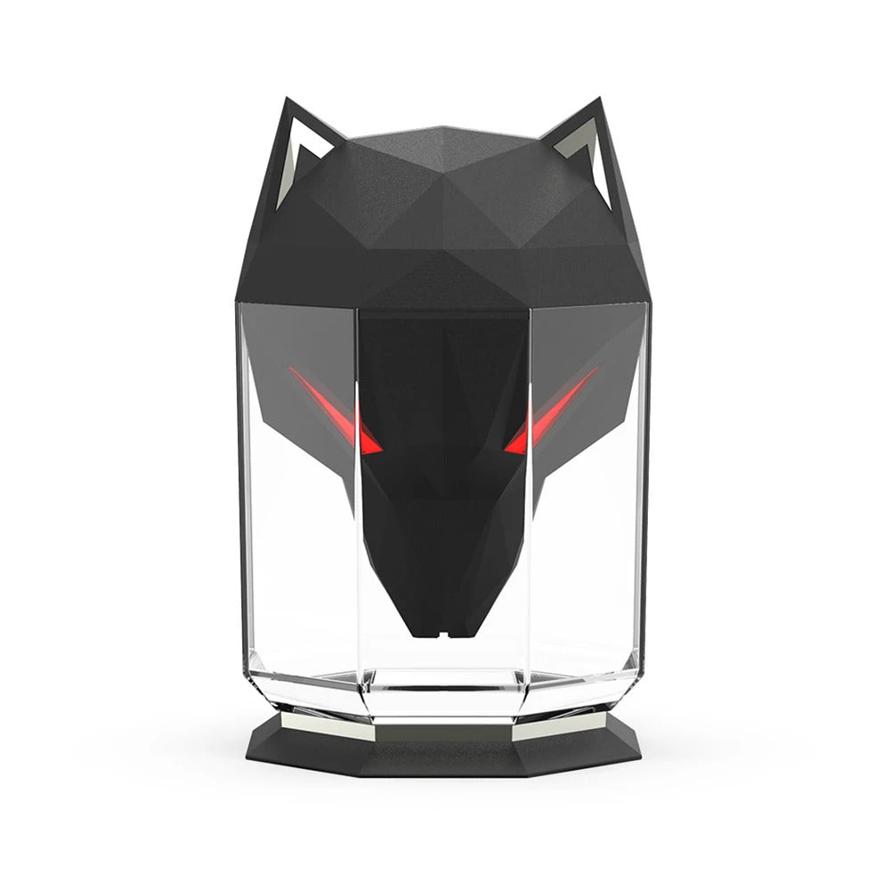 2022 NEW Wolf Head Humidifier 650ml USB Aromatherapy Humidifiers Diffusers with Color Wolf Eye Night Light Air Humidificador