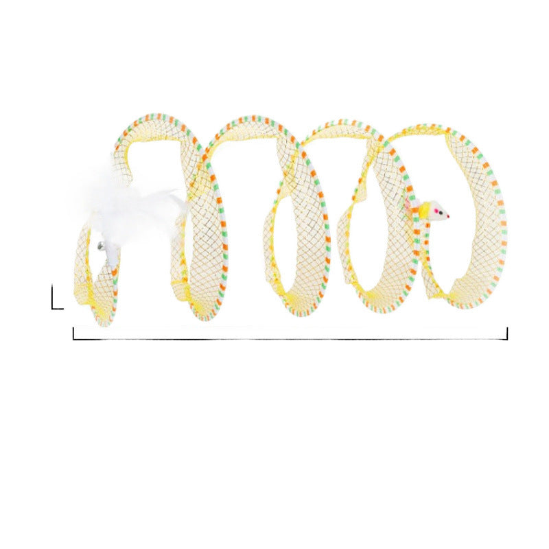 New Pet Supplies Type Cat Tunnel Toy Foldable Channel since Hi Cat Toy Cat Teaser Steel Wire China