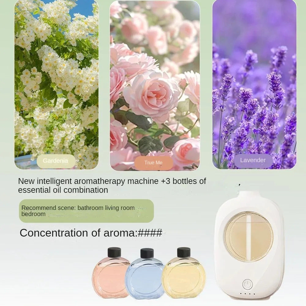 6 Modes Aroma Diffuser Wall Mounted Air Freshener Dispenser Fragrance Essential Oil Air Humidifier Aromatherapy USB Rechargeable