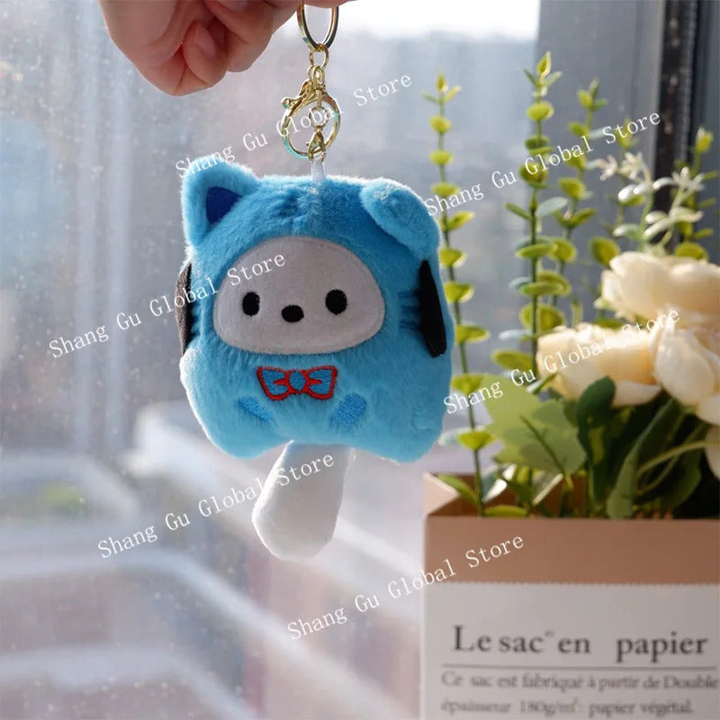 15cm/5.9in Kuromi Plush Keychains Melody Cinnamoroll Doll Cute Funny Hangings Ornament Toys Valentine Day Gift Girl Decoration