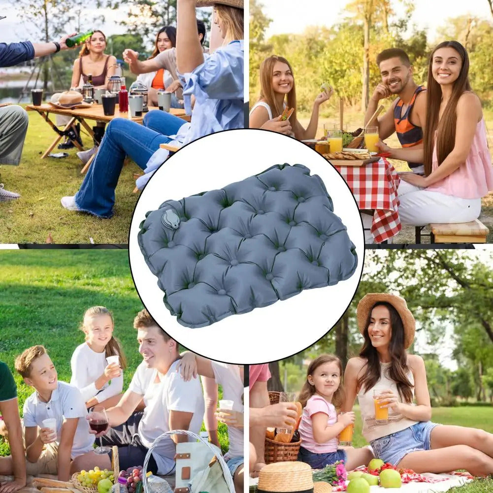 Air Cushion Premium Seat Cushion Waterproof Wear-resistant Comfort for Airplane Car Seats Quick Inflate/deflate Ultimate Air