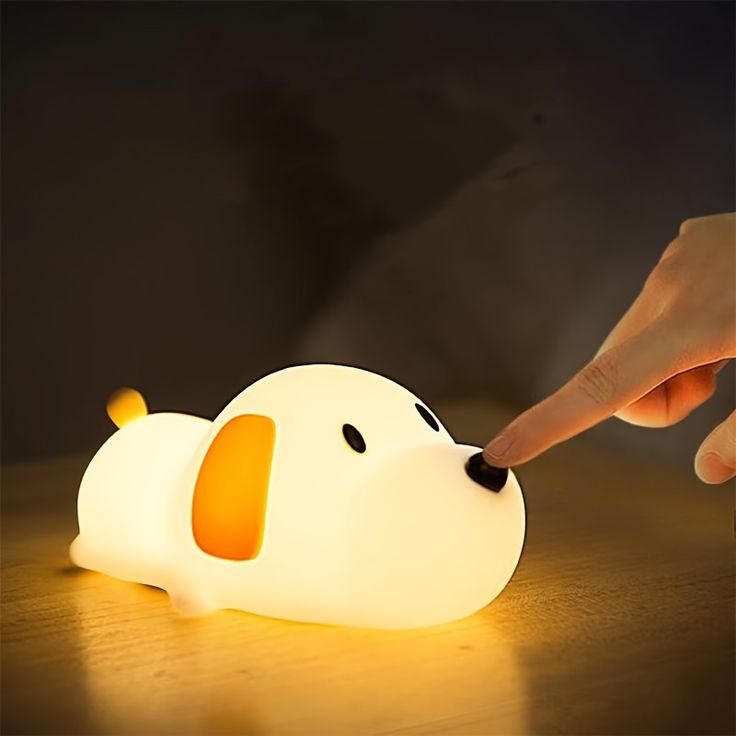 Cute Puppy Soft Silicone Lamp