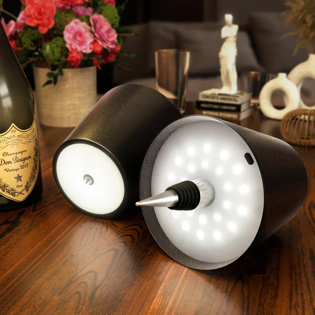 AuraLite Wireless Bottle Lamp - Rechargeable