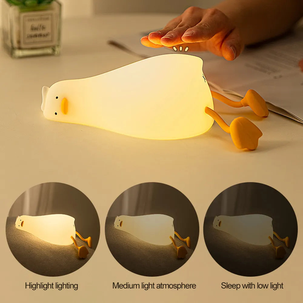 Silicone Lazy Duck Lamp