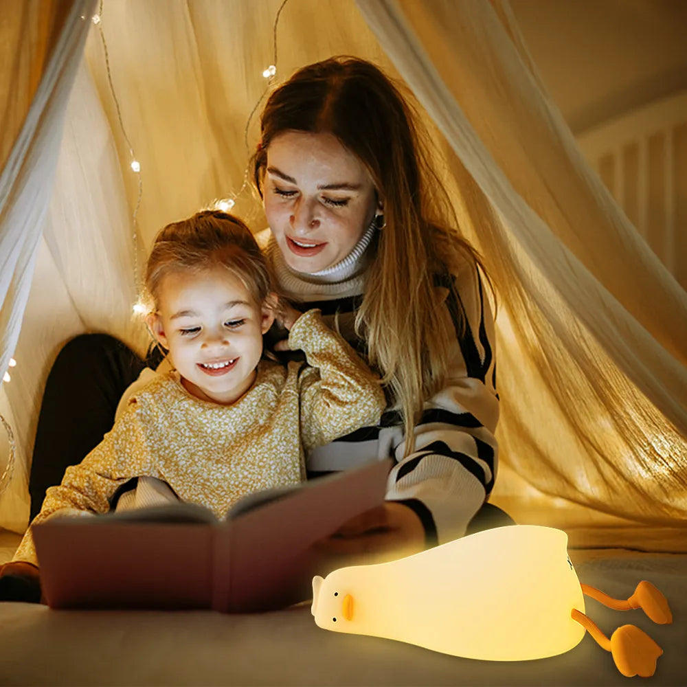 Silicone Lazy Duck Lamp