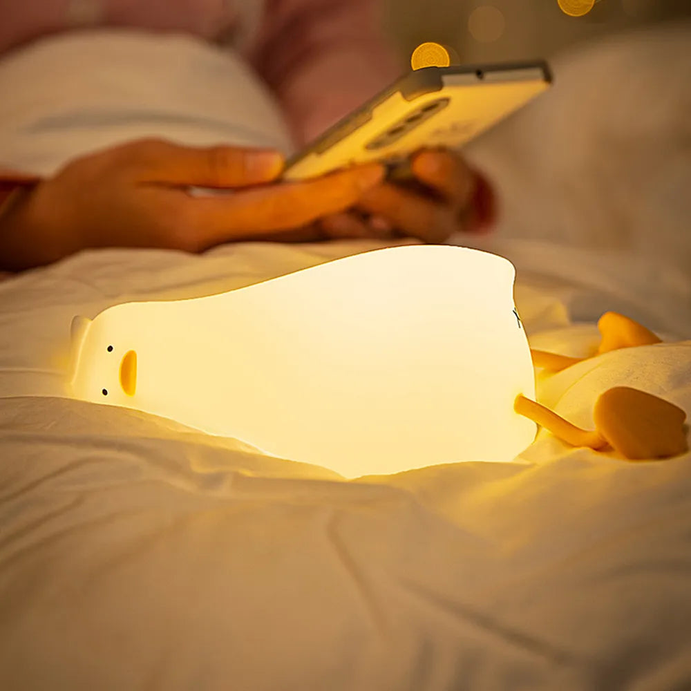 Silicone Lazy Duck Lamp