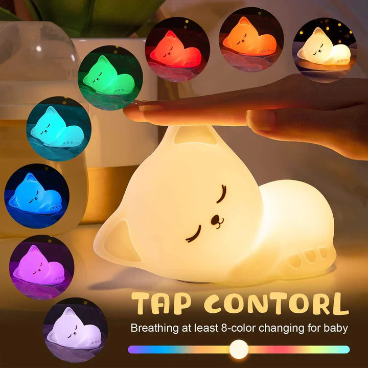 Sleeping Cat Silicone Lamp
