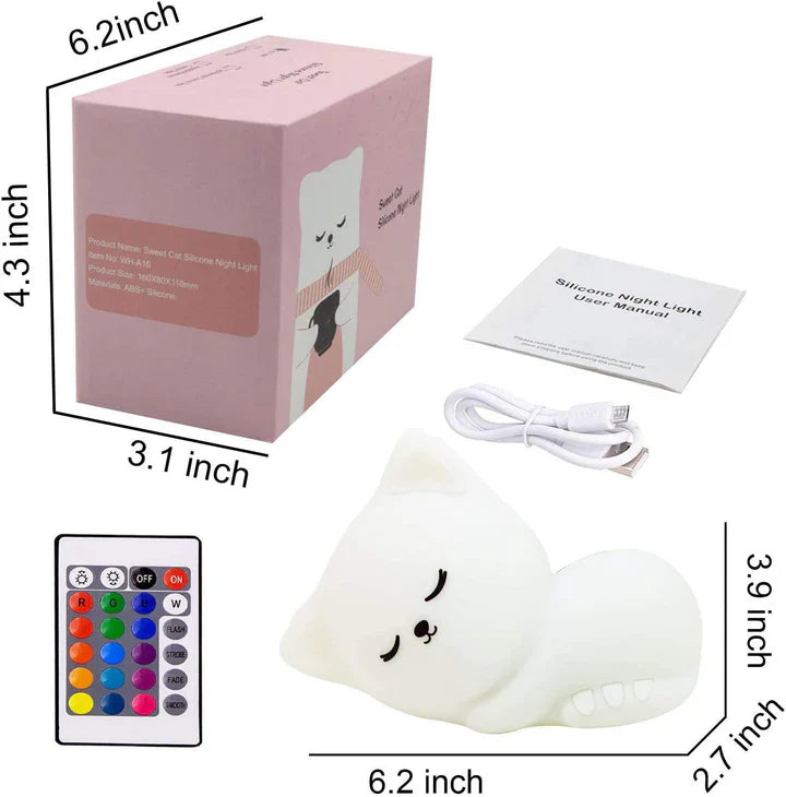 Sleeping Cat Silicone Lamp