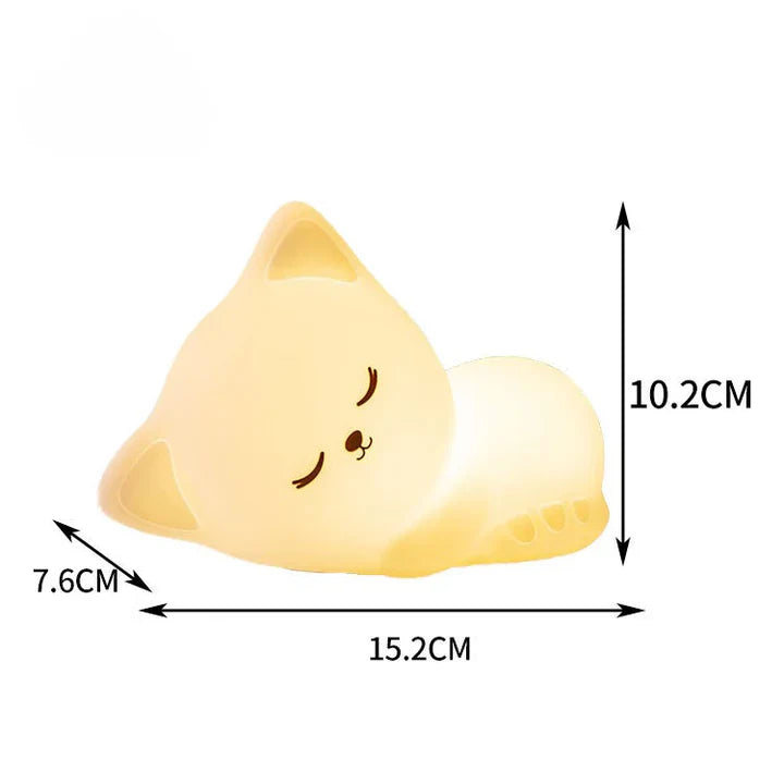 Sleeping Cat Silicone Lamp