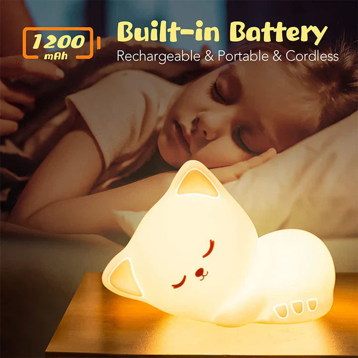 Sleeping Cat Silicone Lamp