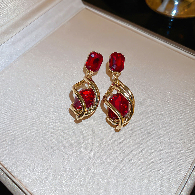 Vintage Earrings Fashion Versatile Ear Jewelry Niche Light Luxury High-end Accessories