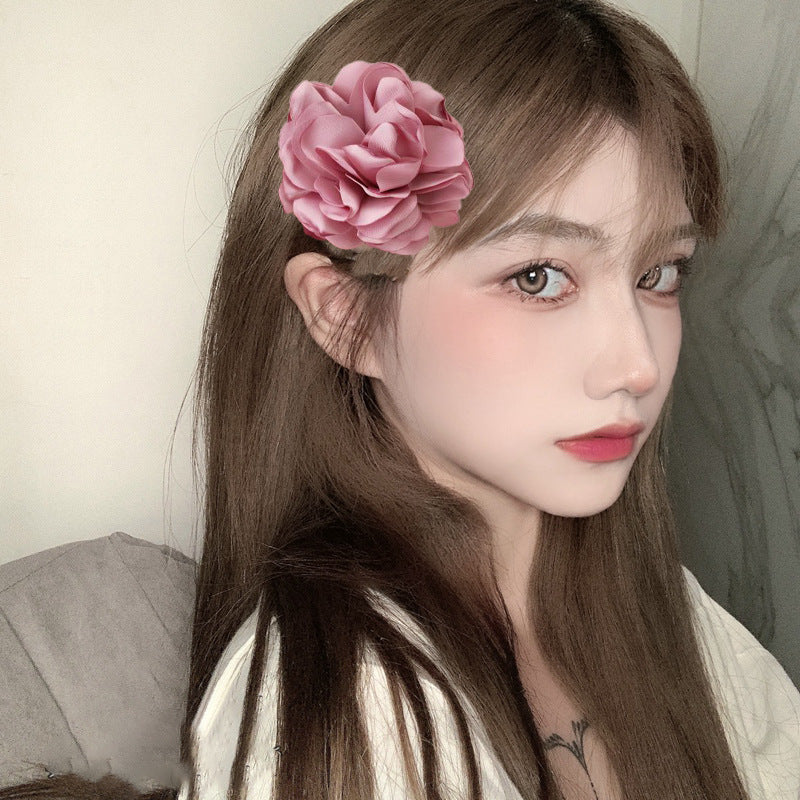 Holiday Organza Flower Barrettes Travel Travel Hair Accessories Atmosphere Clip Duckbill Clip Hairpin Side Clip Headdress