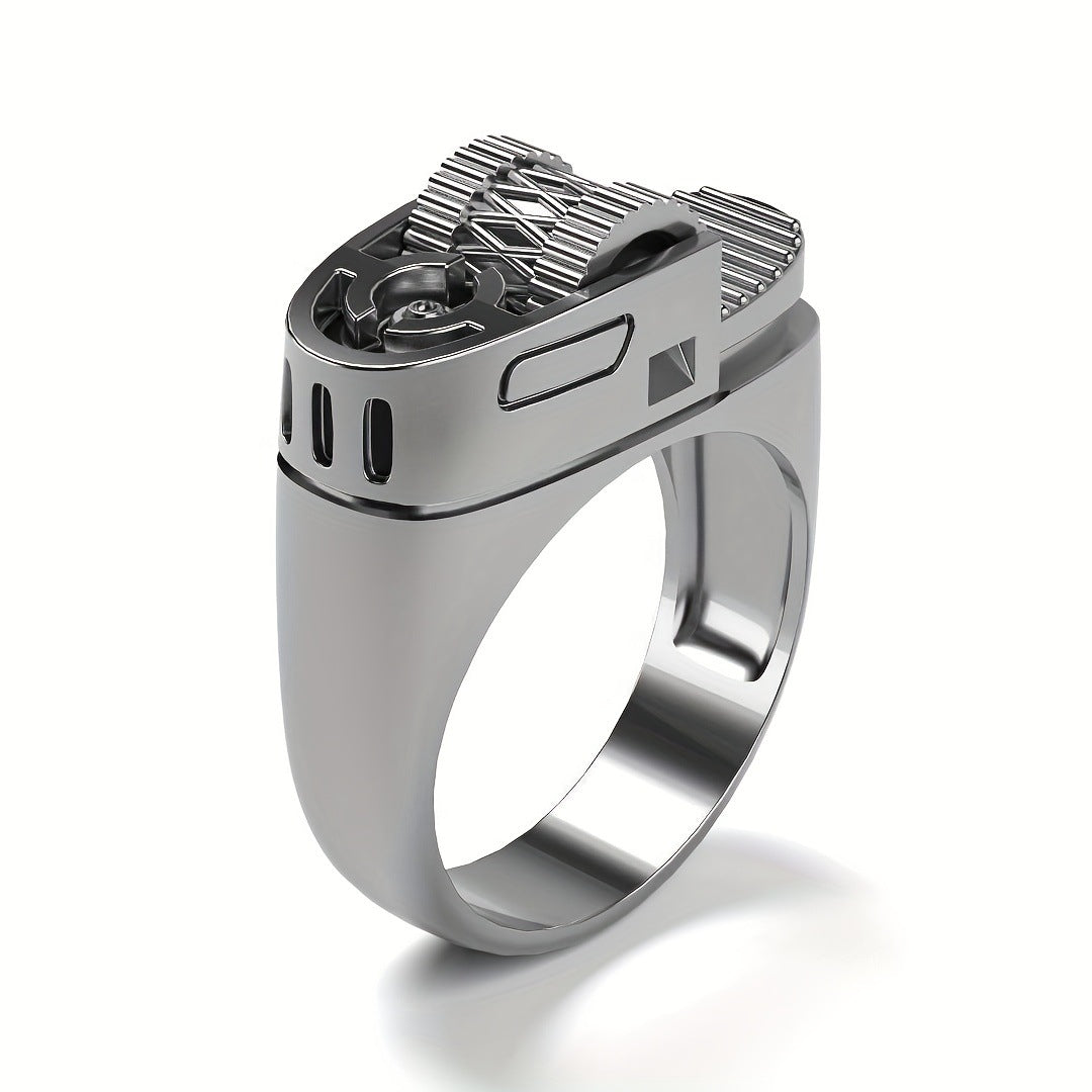 Jewelry WISH Style Lighter-Shaped Ring Creative Finger Ring