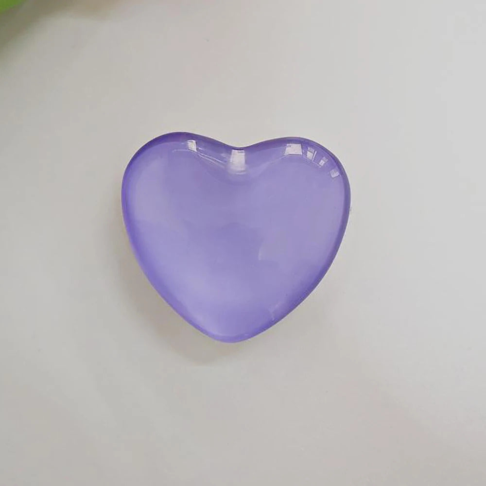 Heart Shape 3D Crystal Foldable Finger Ring Griptok Phone Holder for IPhone Samsung Support Socket Pocket Grip Tok Stand Bracket