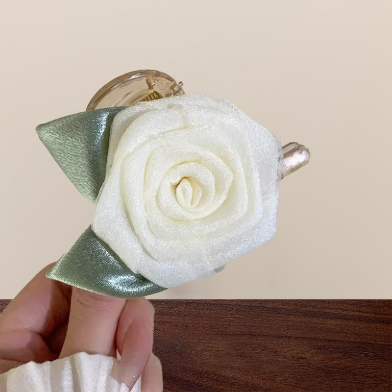 Vacation Organza Flower Hair Clip Travel Outing Hair Accessories Atmosphere Clip Duckbill Clip Hairpin Side Clip Hair Ornament