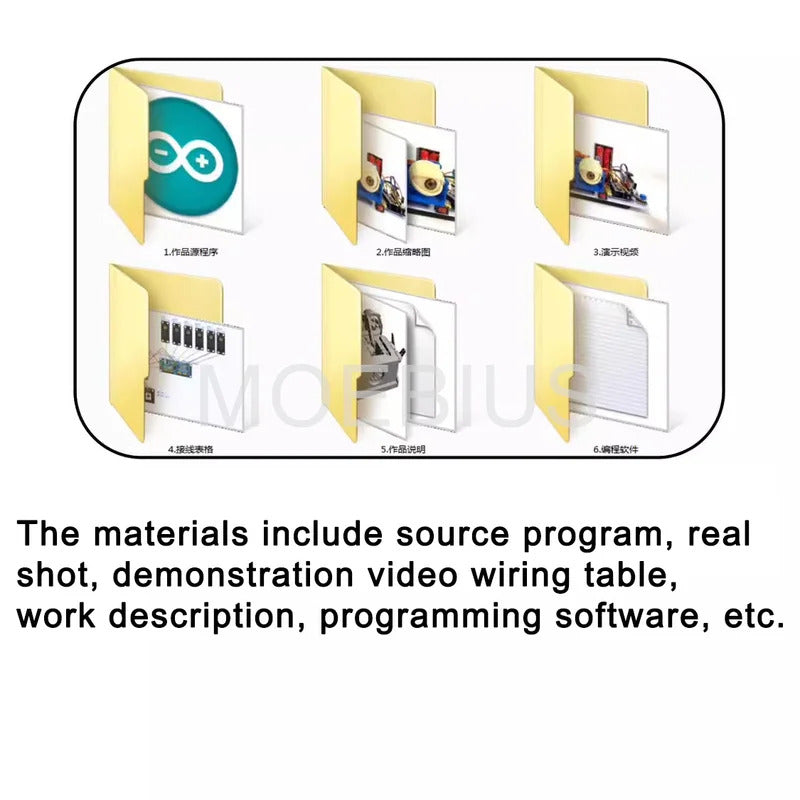For Arduino Mobile Robot Biomimetic Eyes Robotics Science Experiment Boy Program Toy STEM Kit
