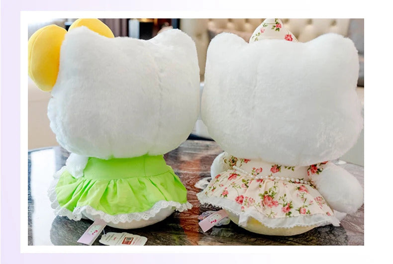 Sanrio Hello Kitty Cinnamoroll Anime Cute Cats Children Stuffed Toys Plush Toys Kawaii Baby Birthday Party Gifts Dolls For Girls