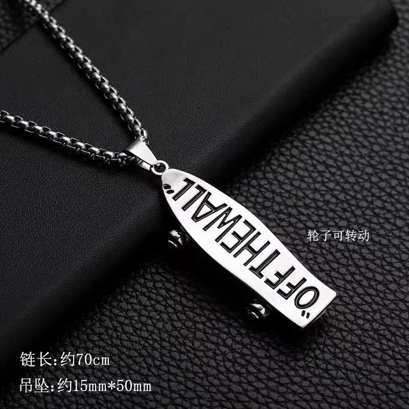 Trendy Fashion Children's Necklace for Girls, Personalized Couple Pendant for Boys, Hip-Hop Versatile Street Dance Show Accessories Wholesale