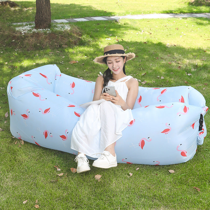 Manufacturer Pillow Style Inflatable Sofa In Stock Outdoor Portable Lazy Air Sofa Foldable Inflatable Bed Sleeping Bag