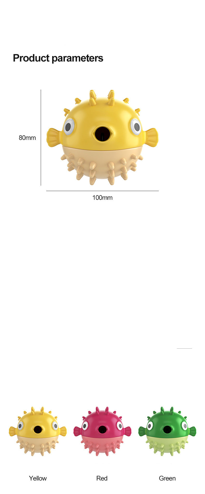 Bungee Fish Dog Toy Food Dispensing Ball Self-Entertainment Teeth Grinding Durable Sound Ball for Small and Large Dogs Pet Supplies