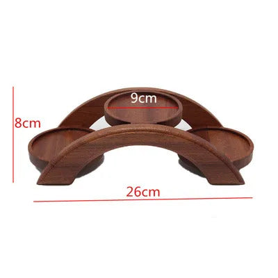 Hotpot arch bridge plate sushi bridge boat tableware Dessert wooden dim sum plate sushi tray japanese kitchen bento  sushi plate