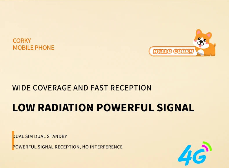 2023 New Cute Mini Koki Mobile Phone Flip Cartoon Kids Children Dual Sim 2G GSM Keyboard Botton MP3 Player Unlocked Cellphone