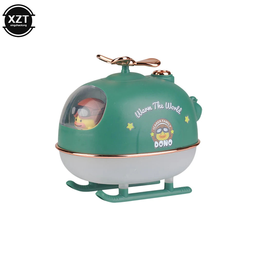 Creative Helicopter Mini Air Humidifier Office Home Room Aromatic Ultrasonic spray Cute Favorite Desktop Humidifier Aromatherapy