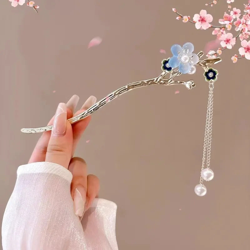 1pc Romantic Chinese Style Hair Accessory Alloy Jewelry Women's Hair Needle Suitable for Daily Wear Gifts Girls Fashion Hairpin