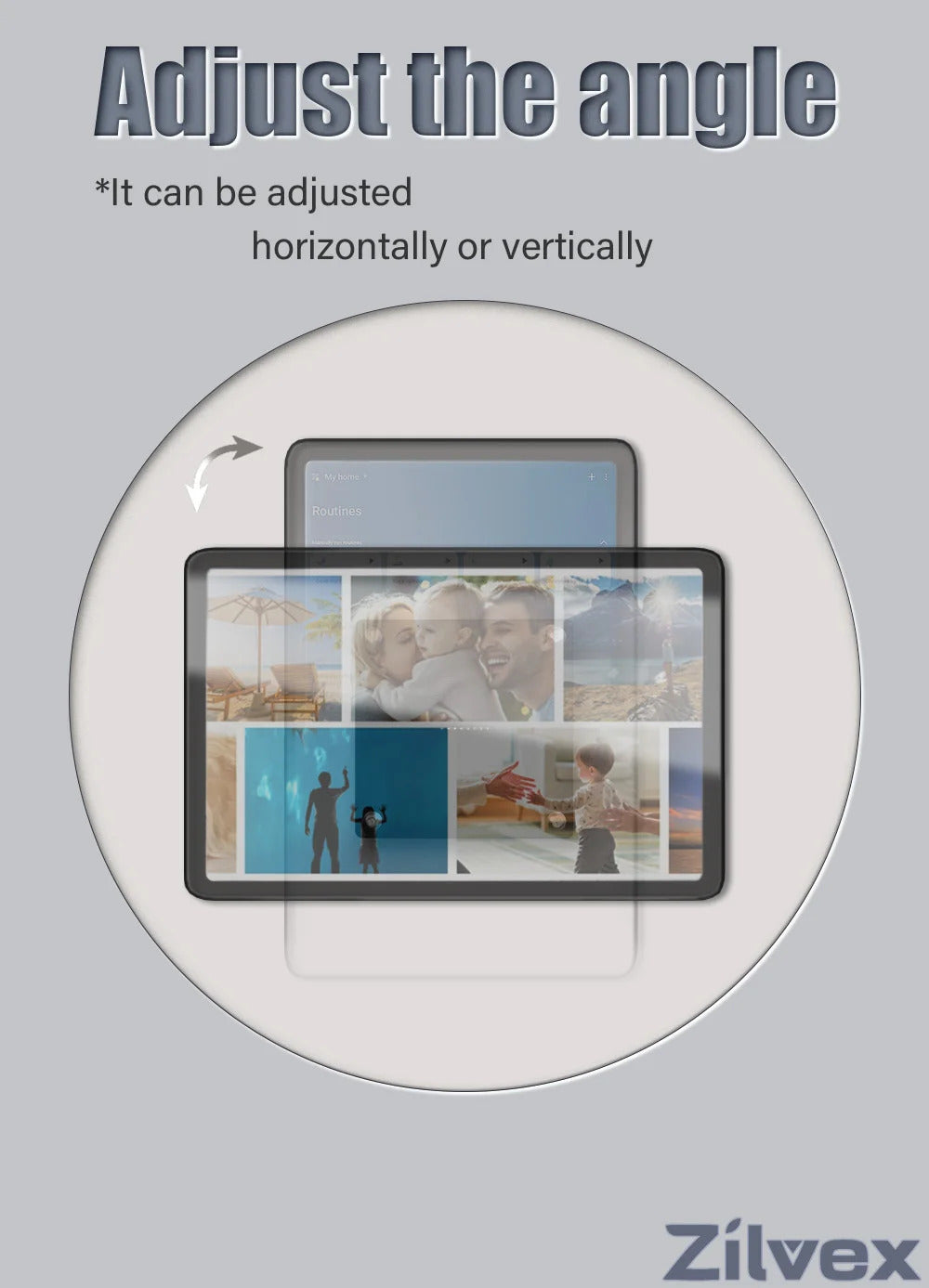 Supplied Magnetic Wall Mounted Charging Stan for Samsung Galaxy Tab A9 8.7 inch intelligent switch 18W Power in Wall emonita