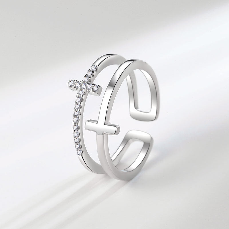 Internet Celebrity Trendy Fashion Minimalist Open Index Finger Ring