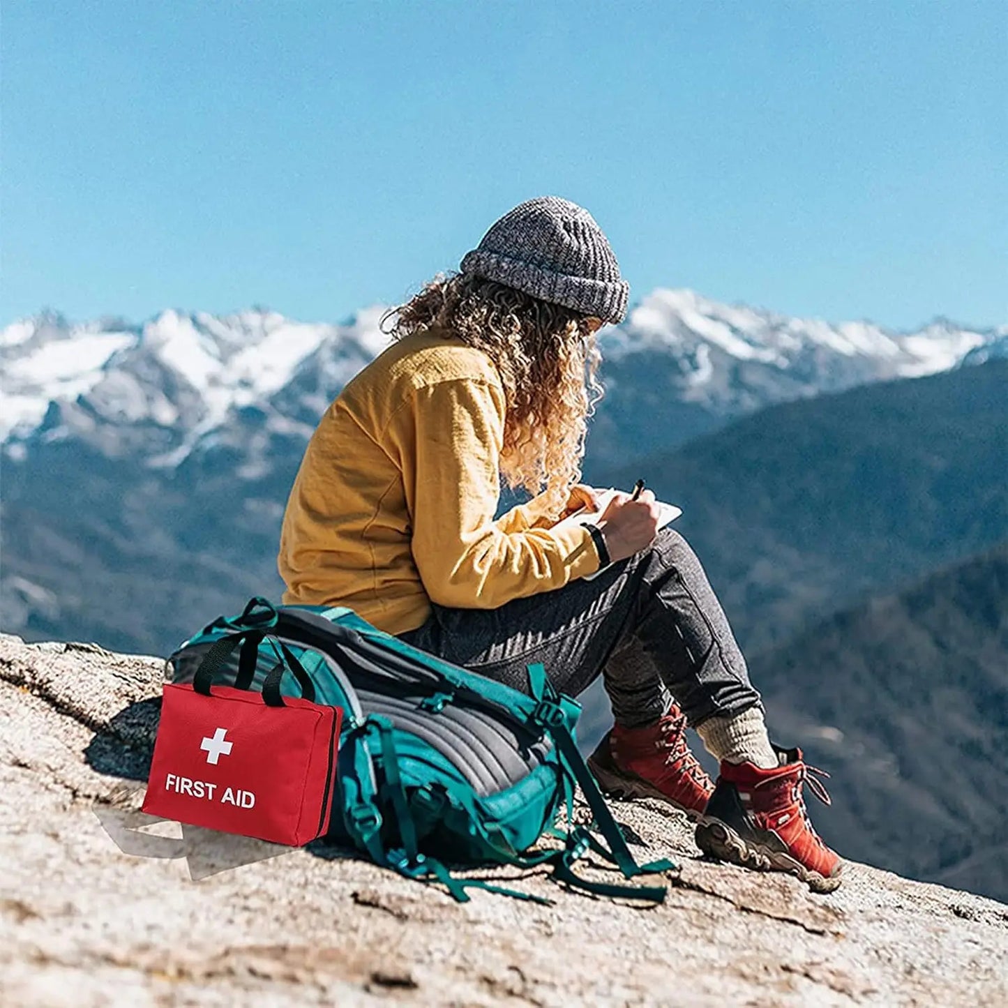 260pcs Deluxe First Aid Kit - Essential Emergency Supplies for Home, Outdoor Adventure and Camping Safety