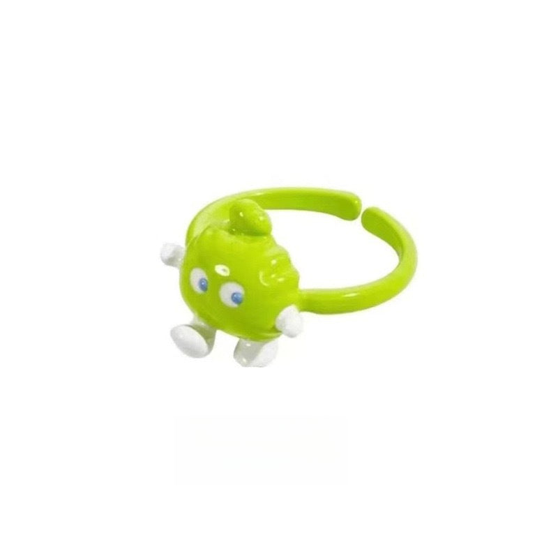 Funny Little Monster Ring Childlike Cute One-Eyed Ins Student Children Girlfriends Couple Gifting New