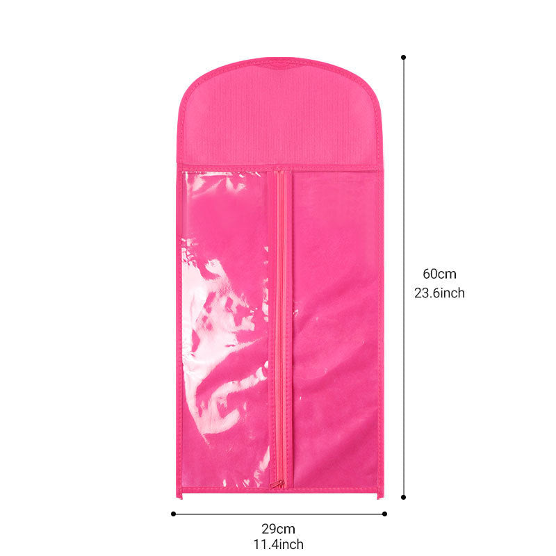 Cross-Border Foreign Trade Non-Woven Wig Storage Dustproof Cover Bag Transparent PVC Wig Hanging Display Storage Rack