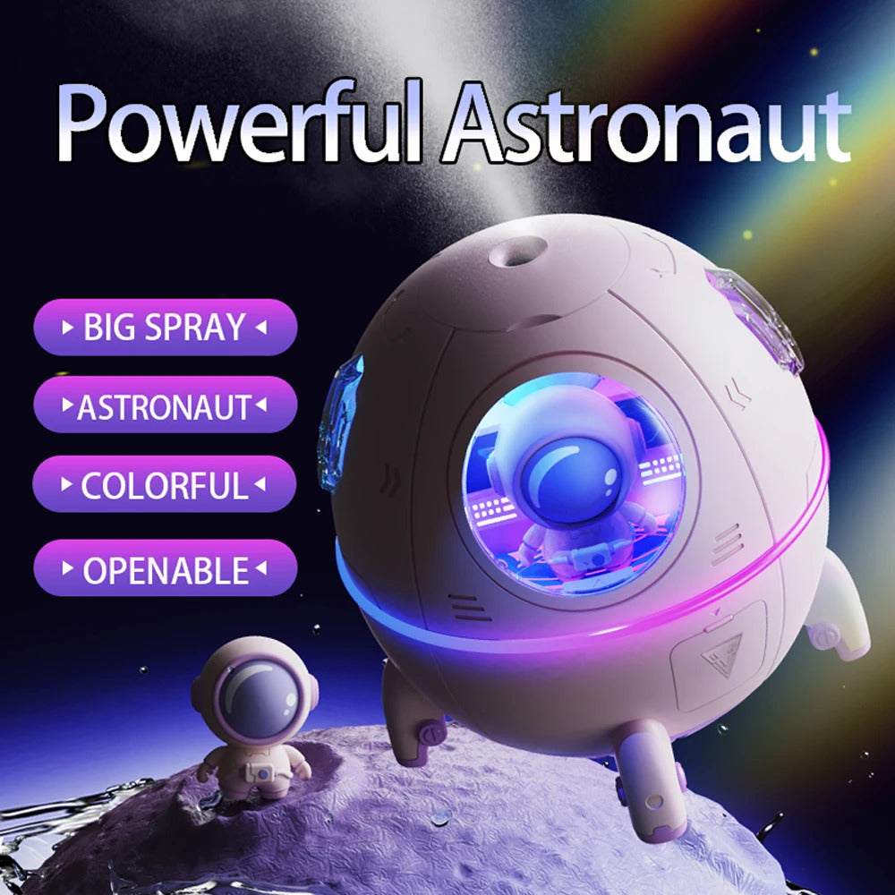 220ML Desktop Humidifier Portable USB Astronaut Air Humidifier Diffuser for Home With Colorful Light