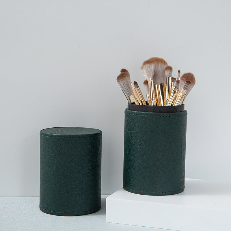 New 14 PCs Green Cloud Makeup Brushes Suit Super Soft Bristle Complete Set for Beginners Powder Brush Eye Shadow Beauty Tools