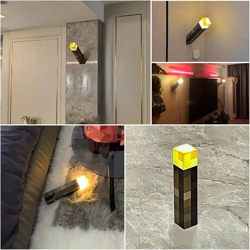 Brownstone Flashlight LED Night Light Bedroom Decorative Light Color Changing Bottle Weapon USB Charging with Buckle Kids Gifts
