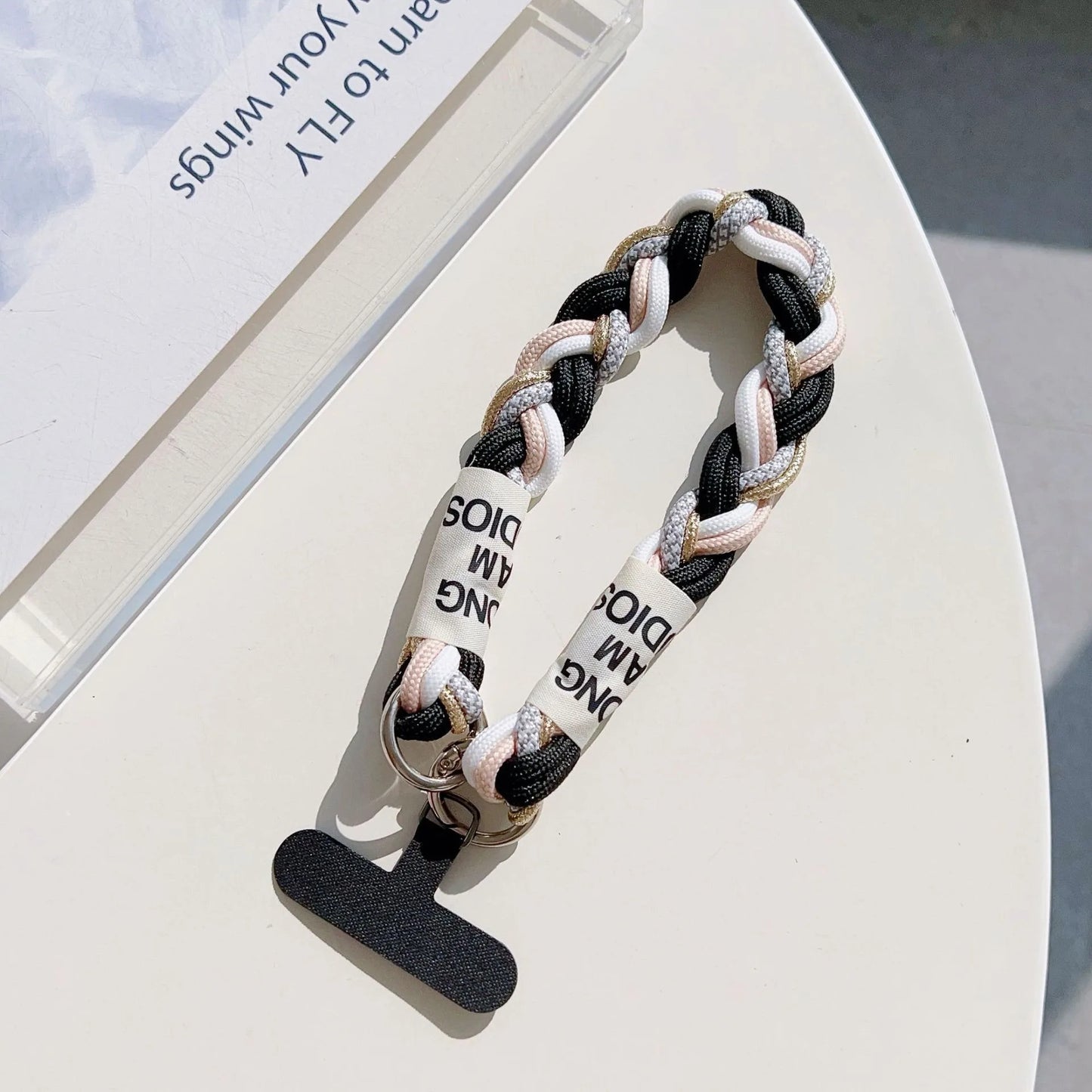 Suitable For Mobile Phone Lanyard Short Wrist Portable Bold Men And Women Outdoor Mountaineering Chain Key Chain Bag Chain