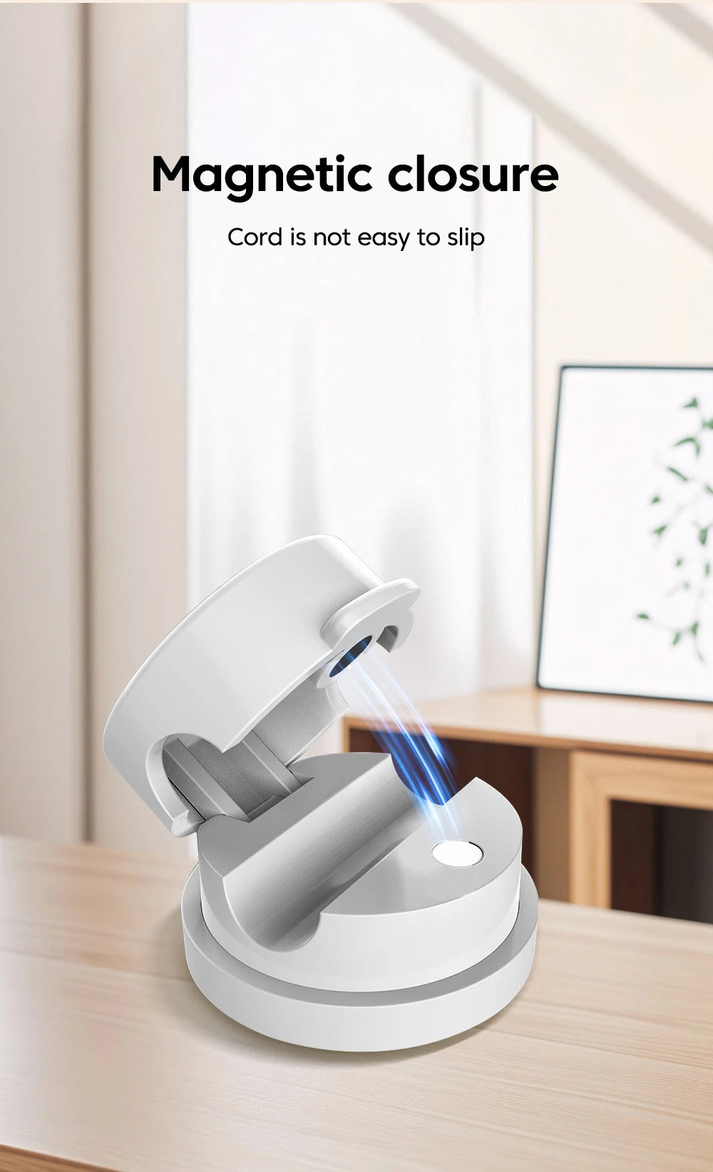 360° Rotatable Magnetic Cable Organizer Desk Cable Clip Cable Holder Wire Keeper Cord Charging Cable Management for Home Office