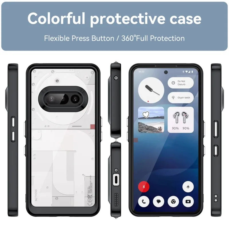 For Nothing Phone 3A Case Air Cushion Shockproof Clear Airbag Silicone TPU Back Cover Soft Case for Nothing Phone 3A phone cover